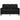 Canapea cu 2 locuri, negru, 120 cm, catifea
