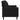 Canapea cu 2 locuri, negru, 120 cm, catifea