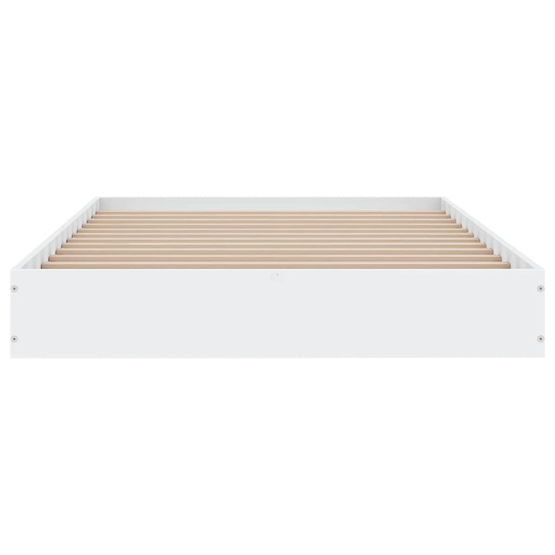 Cadru de pat, alb, 90x190 cm, lemn prelucrat