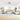 Set de canapele cu taburet, 4 piese, crem, textil