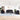 Set de canapele cu perne, 4 piese, negru, catifea