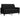 Set de canapele cu perne/rulouri, 3 piese, negru, catifea