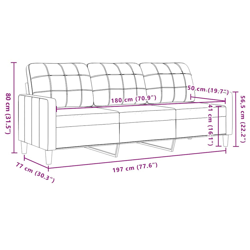 Set de canapele cu perne, 2 piese, crem, catifea