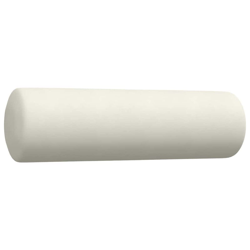 Set de canapele cu perne/rulouri, 2 piese, crem, catifea