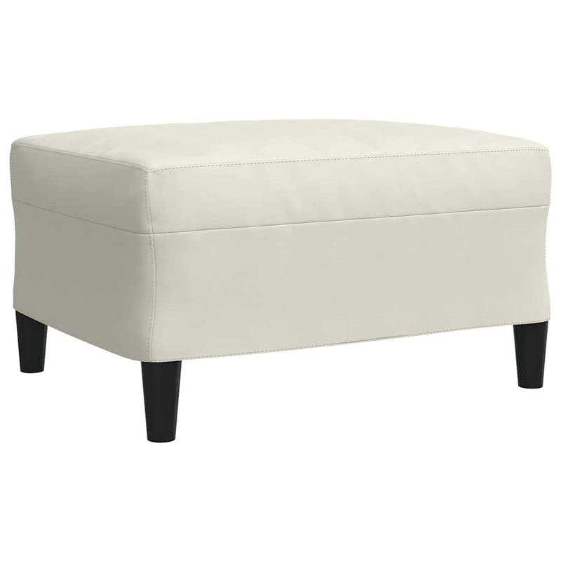Set de canapele cu perne, 4 piese, crem, catifea
