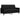 Set de canapele cu perne/rulouri, 4 piese, negru, catifea