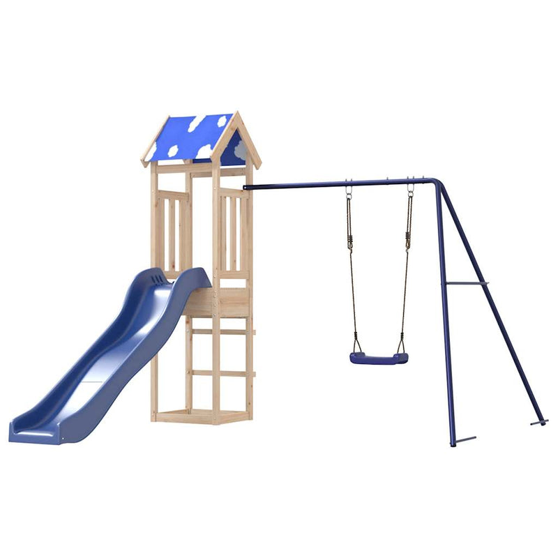 Set de joacă pentru exterior, lemn masiv de pin