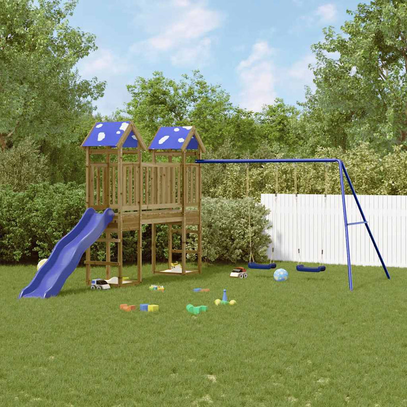 Set de joacă pentru exterior, lemn de pin impregnat