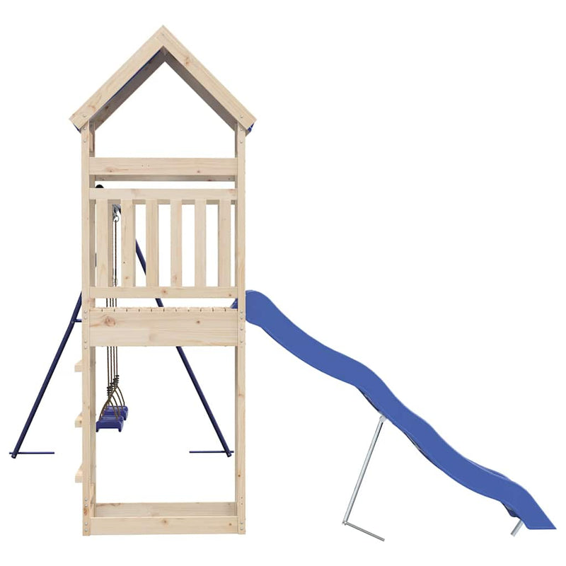 Set de joacă pentru exterior, lemn masiv de pin
