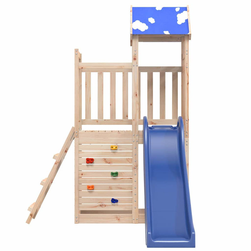 Set de joacă pentru exterior, lemn masiv de pin