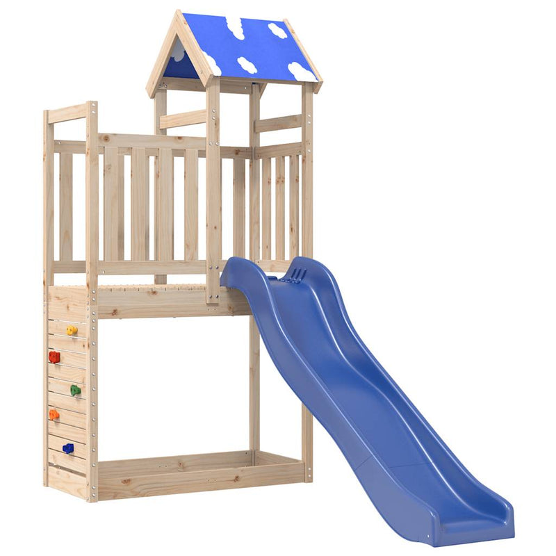 Set de joacă pentru exterior, lemn masiv de pin
