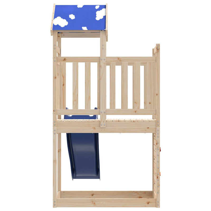 Set de joacă pentru exterior, lemn masiv de pin