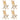 Scaune pliante 4 buc 46x66x99 cm Bambus