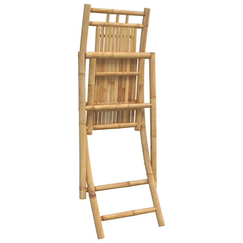 Scaune pliante 4 buc 46x66x99 cm Bambus