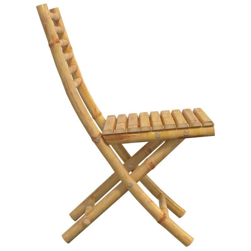 Scaune pliante 4 buc 43x54x88 cm Bambus