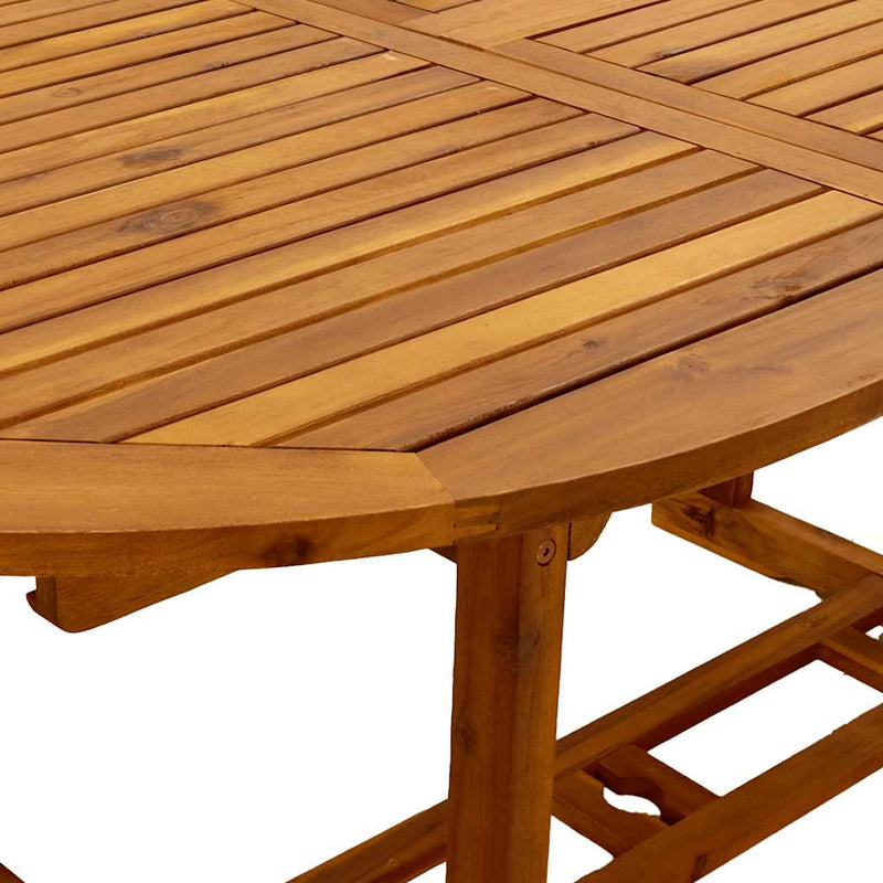 Set mobilier de grădină, 5 piese, lemn masiv acacia/textilenă