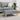 Taburet, gri deschis, 77x55x31 cm, material textil