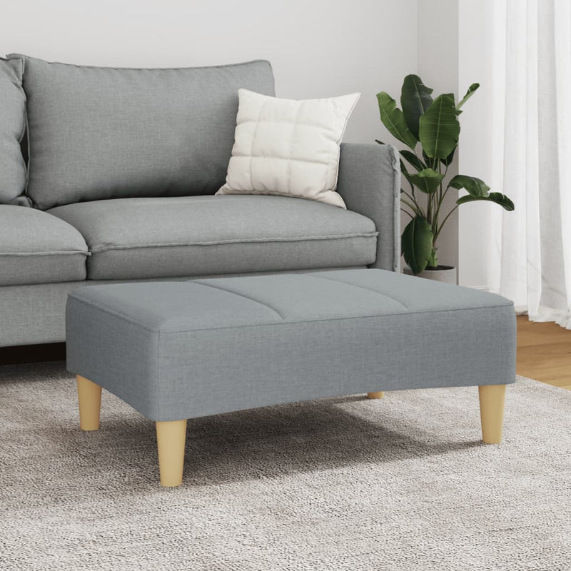 Taburet, gri deschis, 77x55x31 cm, material textil