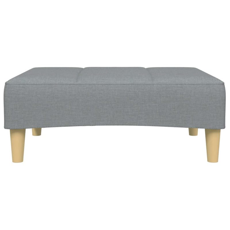Taburet, gri deschis, 77x55x31 cm, material textil