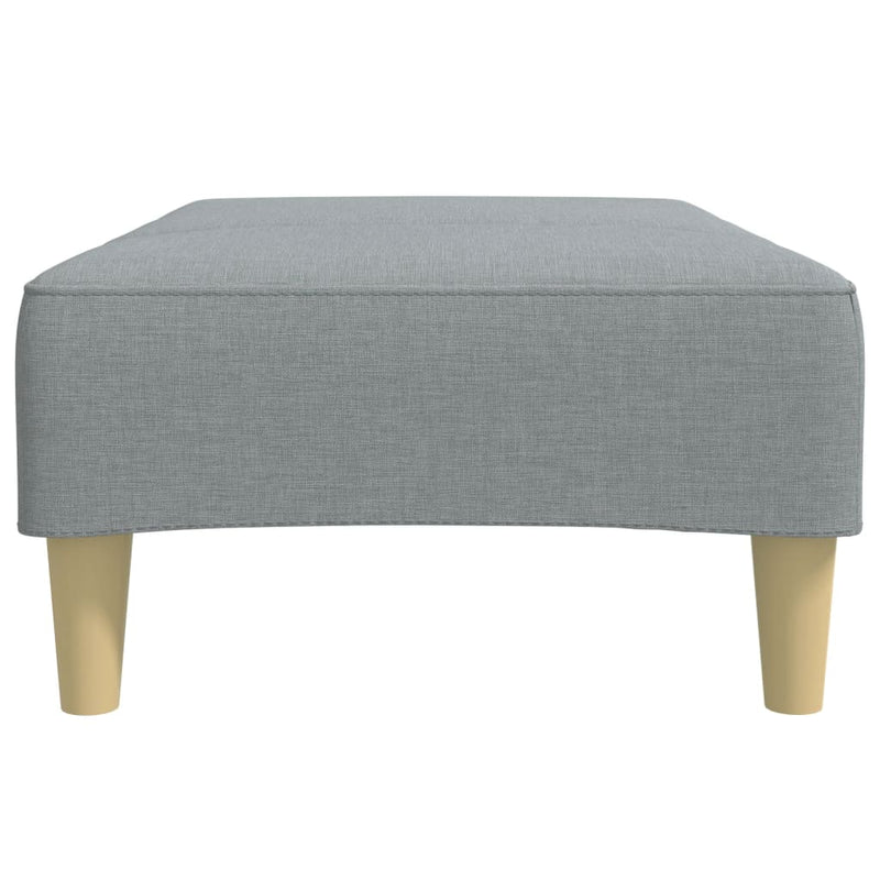Taburet, gri deschis, 77x55x31 cm, material textil