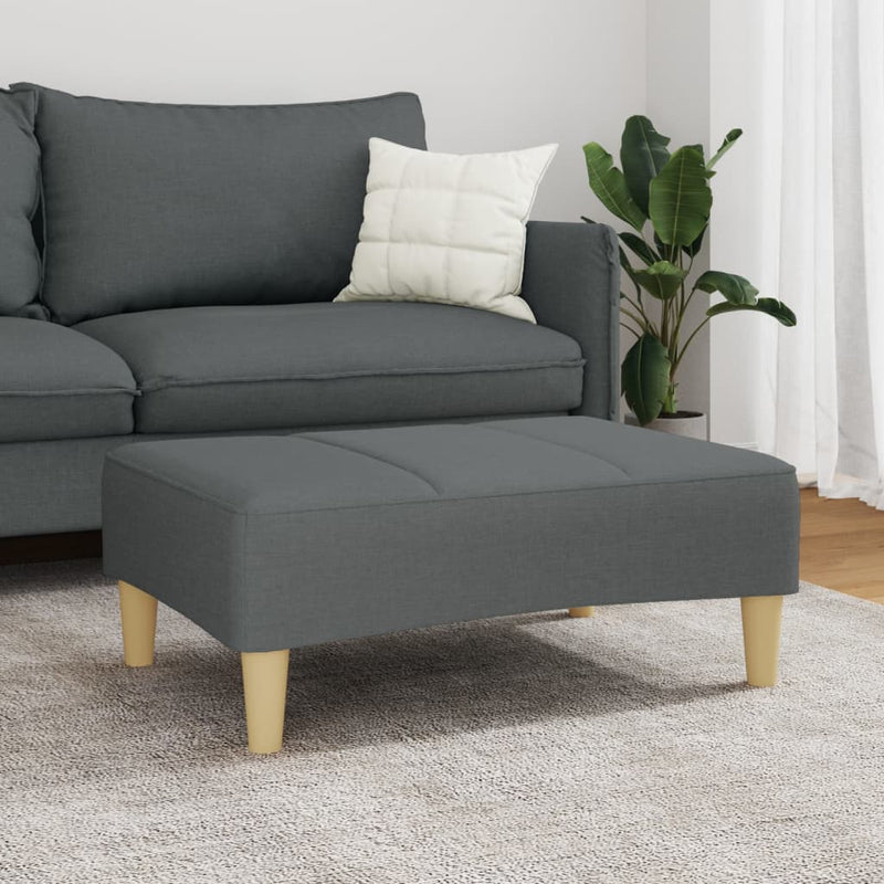 Taburet, gri închis, 77x55x31 cm, material textil