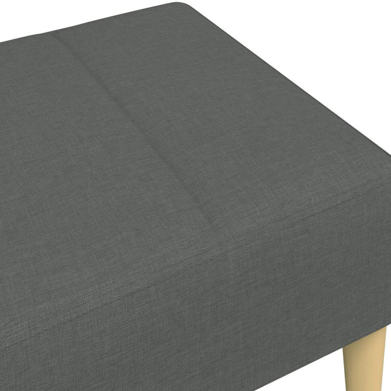 Taburet, gri închis, 77x55x31 cm, material textil