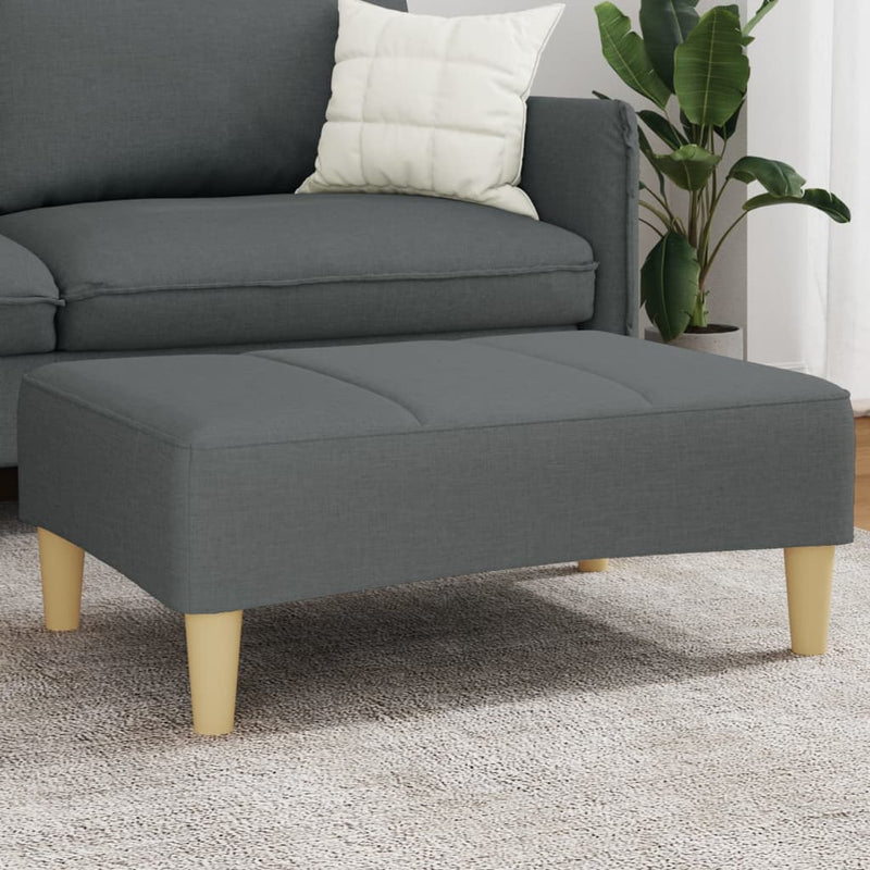 Taburet, gri închis, 77x55x31 cm, material textil
