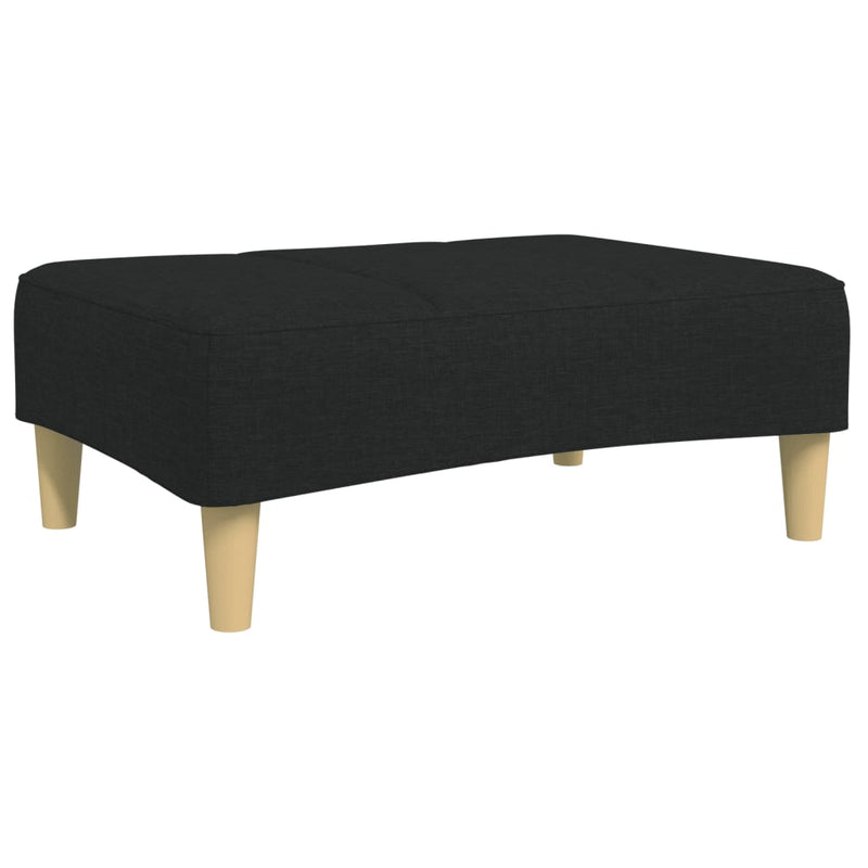 Taburet, negru, 77x55x31 cm, material textil