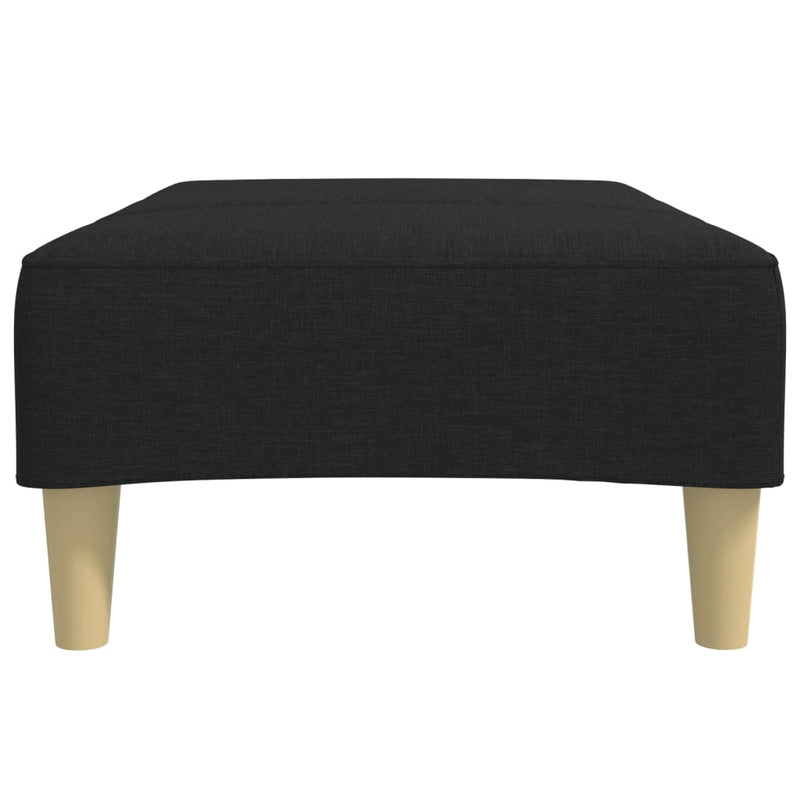 Taburet, negru, 77x55x31 cm, material textil