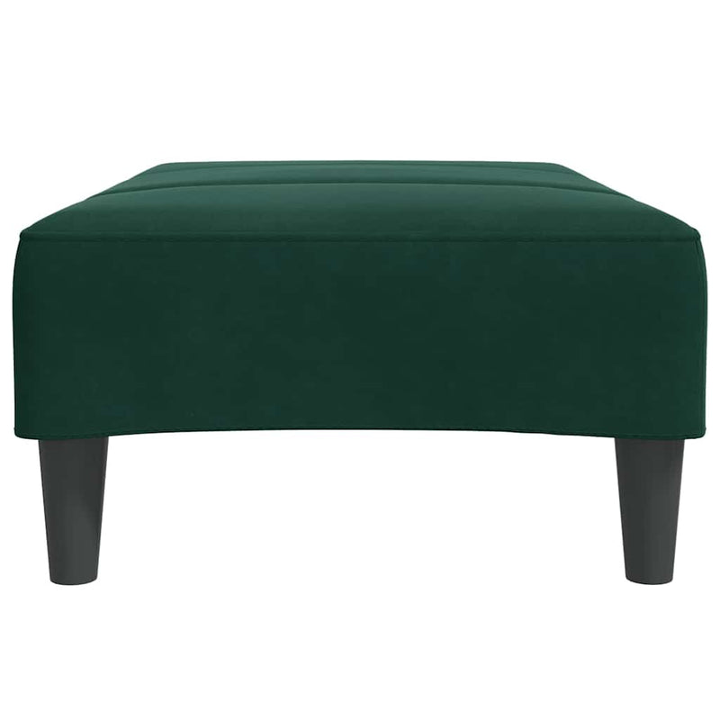 Taburet, verde închis, 77x55x31 cm, catifea