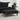 Taburet, negru, 77x55x31 cm, catifea