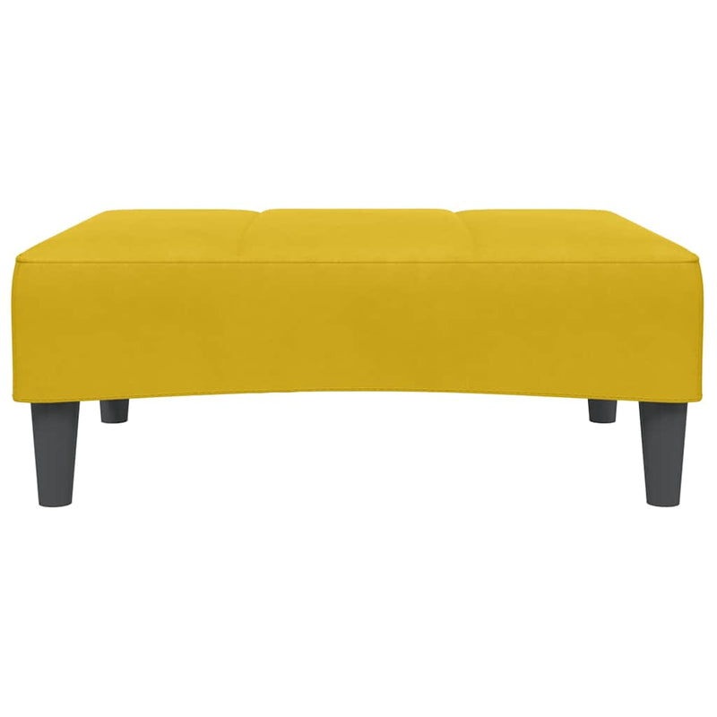 Taburet, galben, 77x55x31 cm, catifea