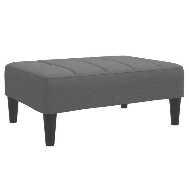 Taburet, gri închis, 77x55x31 cm, material textil