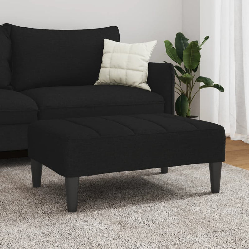Taburet, negru, 77x55x31 cm, material textil