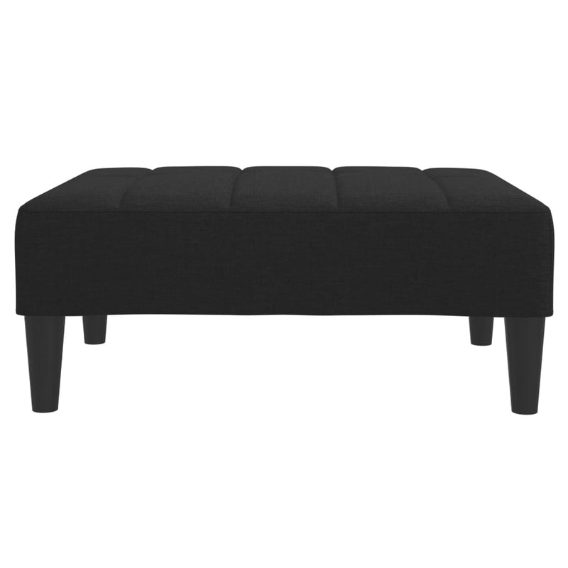 Taburet, negru, 77x55x31 cm, material textil
