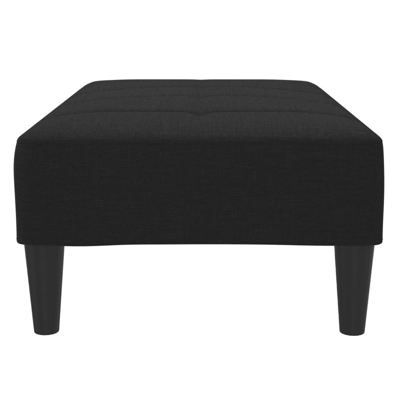 Taburet, negru, 77x55x31 cm, material textil