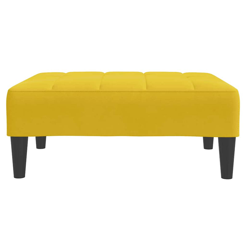 Taburet, galben, 77x55x31 cm, catifea