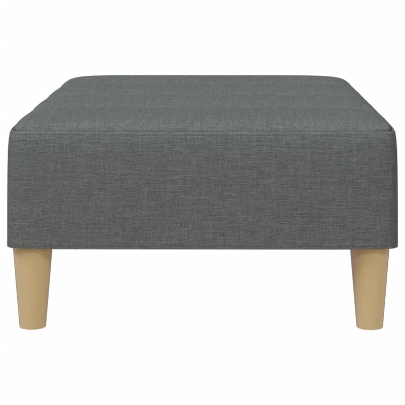 Taburet, gri închis, 77x55x31 cm, material textil