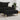 Taburet, negru, 77x55x31 cm, material textil