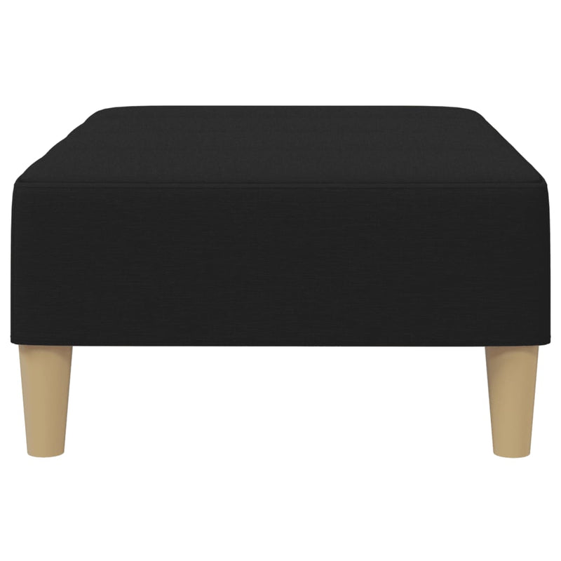 Taburet, negru, 77x55x31 cm, material textil