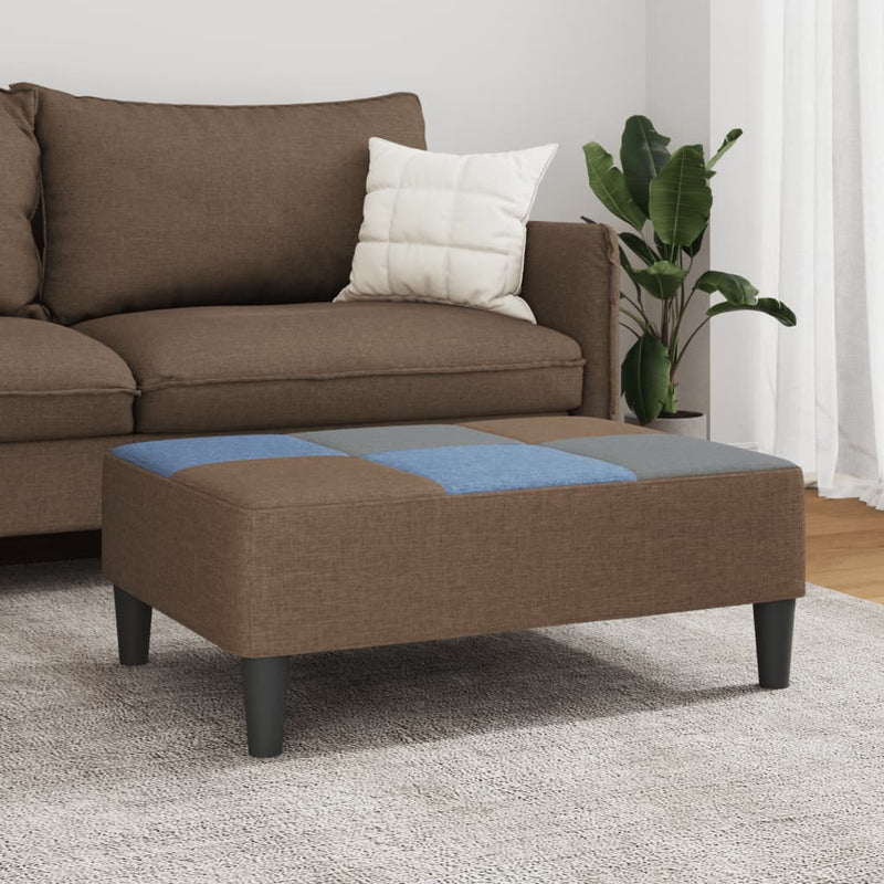 Taburet model mozaic, 77x55x31 cm, material textil