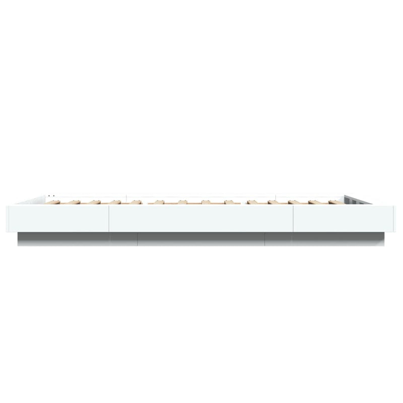 Cadru de pat, alb, 90x190 cm, lemn prelucrat