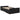 Cadru de pat cu sertare, negru, 75x190 cm, lemn prelucrat