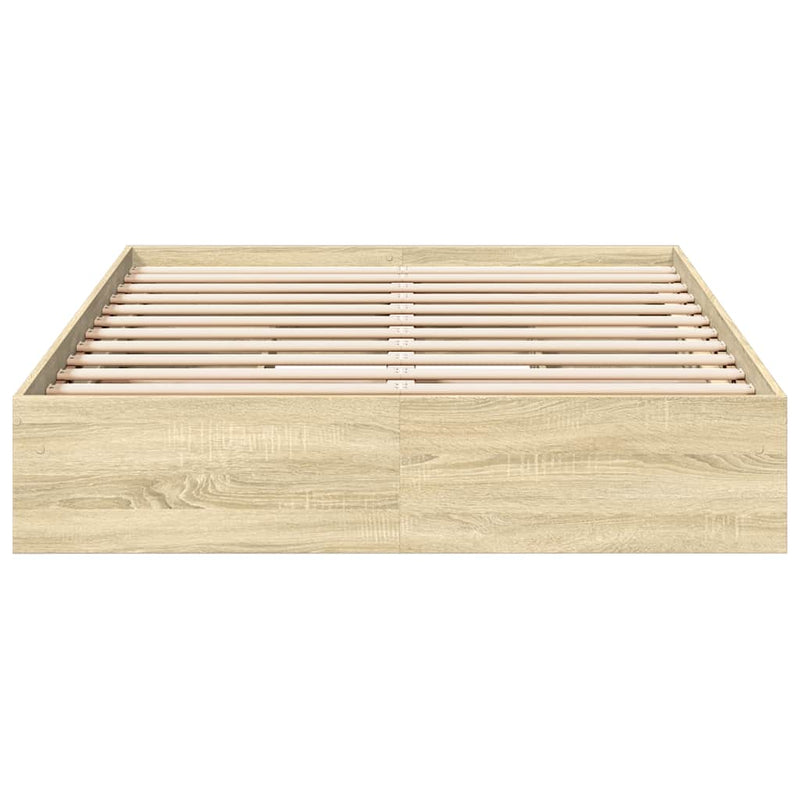 Cadru de pat cu sertare stejar sonoma 120x190 cm lemn prelucrat
