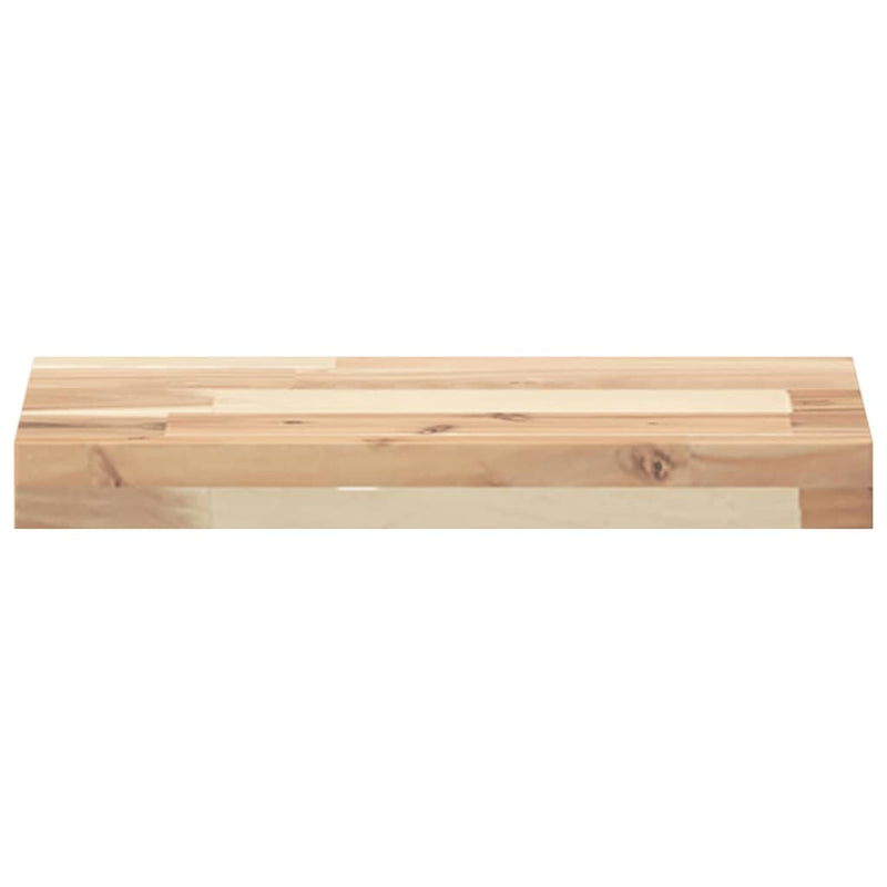 Rafturi suspendate 3 buc. 60x20x4 cm lemn masiv acacia netratat
