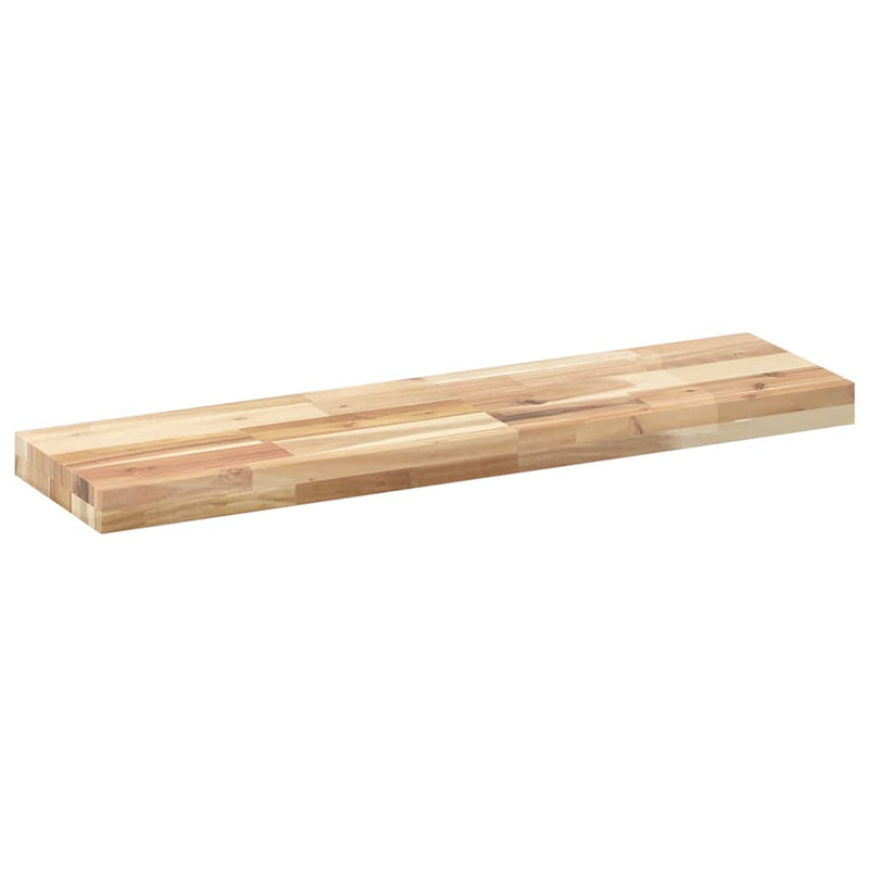 Rafturi plutitoare 4 buc. 100x20x4cm lemn masiv acacia netratat