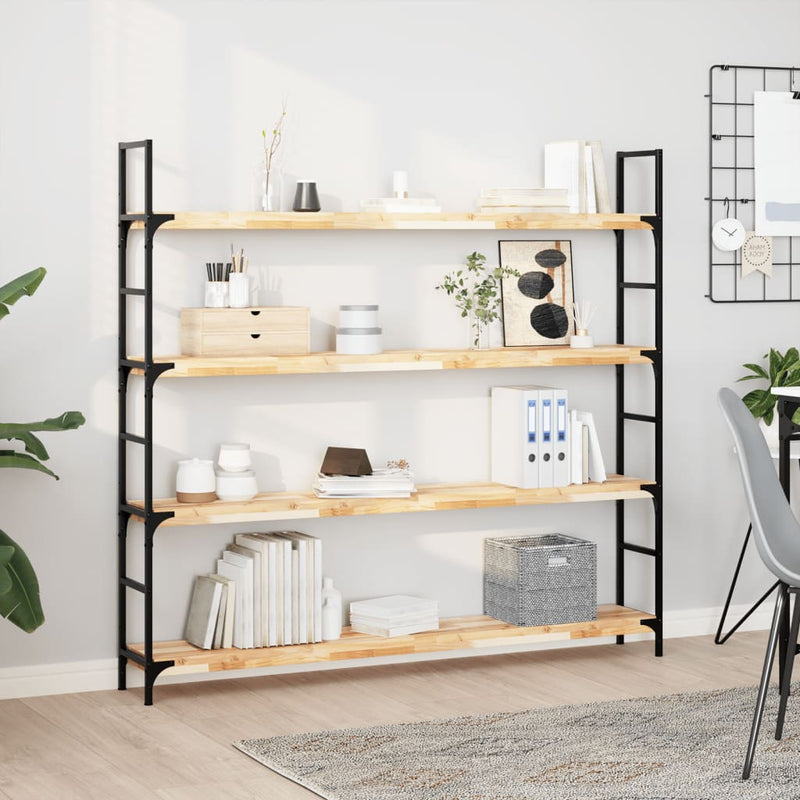 Rafturi plutitoare 2 buc. 120x20x4cm lemn masiv acacia netratat