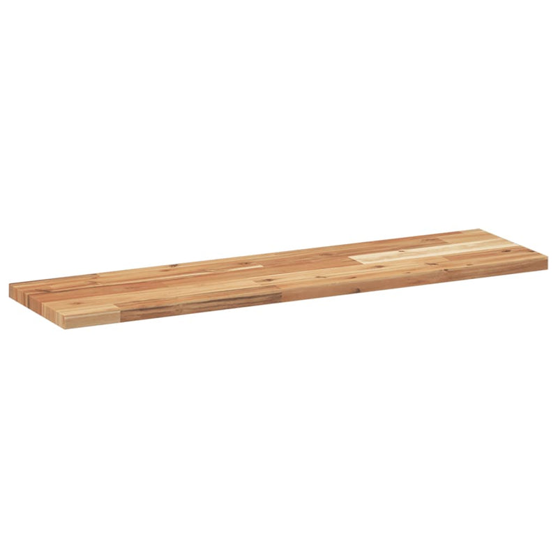 Rafturi suspendate 4 buc. 80x20x2 cm lemn masiv acacia netratat