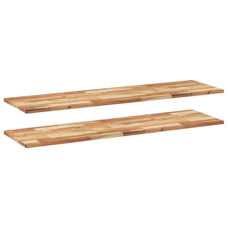 Rafturi suspendate 2 buc. 160x40x2cm lemn masiv acacia netratat