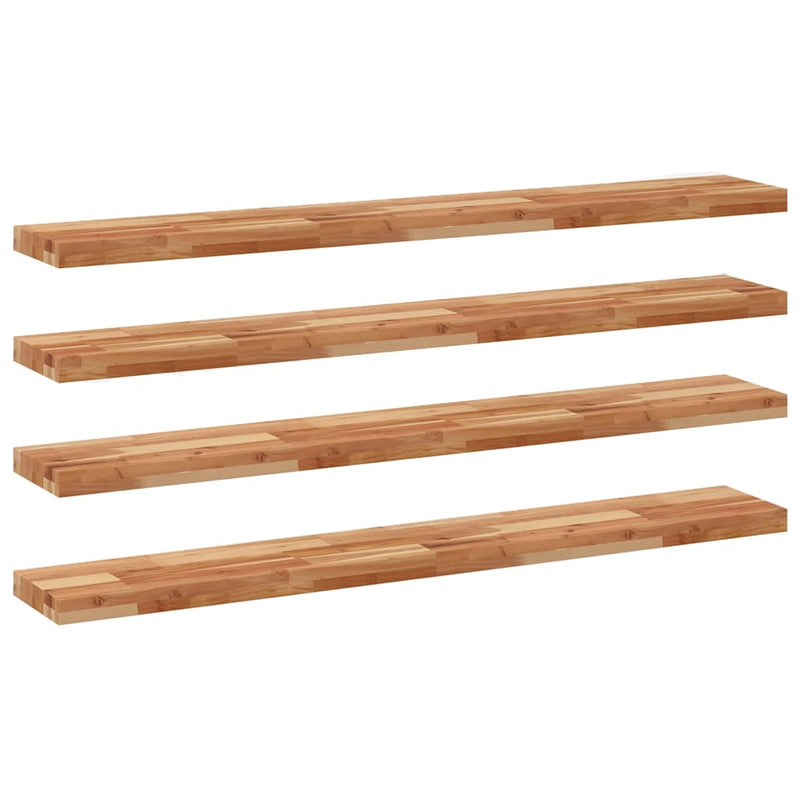 Rafturi suspendate 4 buc. 160x20x4cm lemn masiv acacia netratat